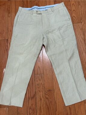 Brooks Brothers 1818 Madison 100% Linen Light Tan Chinos 38/30